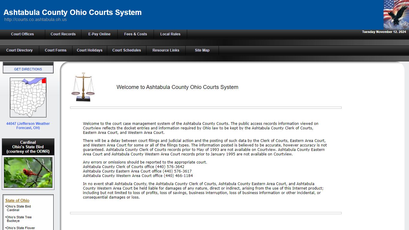 Ashtabula County Courts System - Ohio